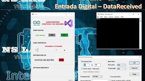 Arduino - C# Windows Forms - Via Serial - Tutorial 5: C# recebe Entrada Digital - DataReceived