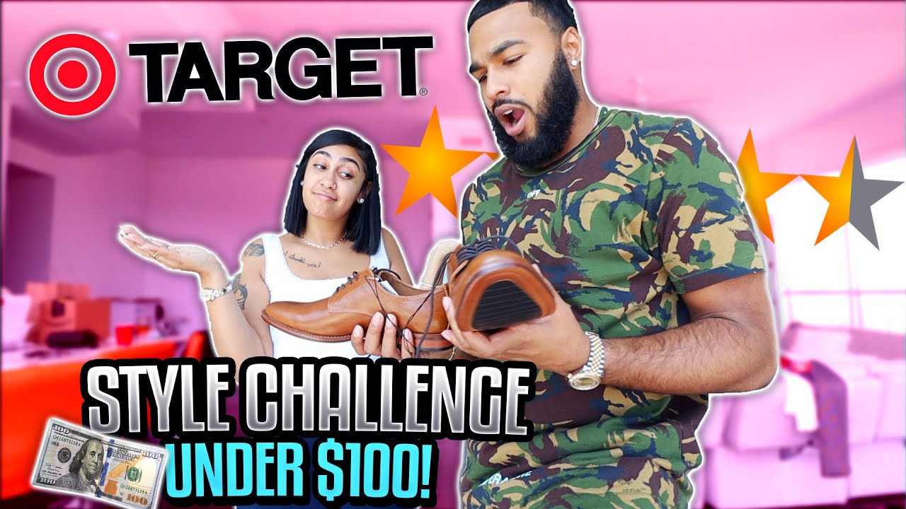 COUPLE STYLES EACHOTHER WITH ONLY TARGET CLOTHES ( CHALLENGE) 100