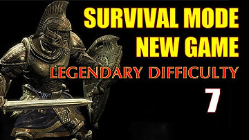 Skyrim SURVIVAL MODE Walkthrough Legendary, New Game Part 7 - New Headquarters, New Gear