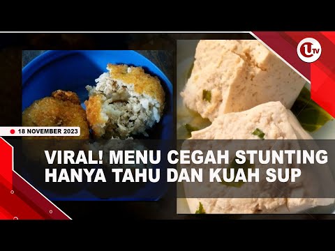 MENU CEGAH STUNTING DI DEPOK BERISI NASI, TAHU DAN SUP SAWI | U-NEWS