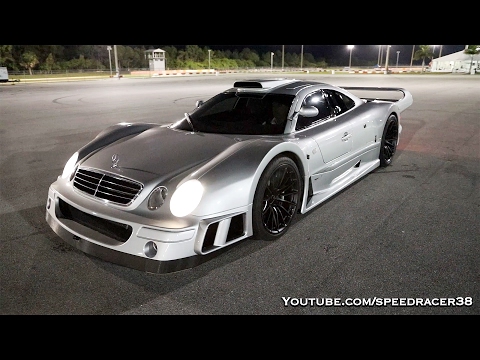 Mercedes CLK GTR late night blast