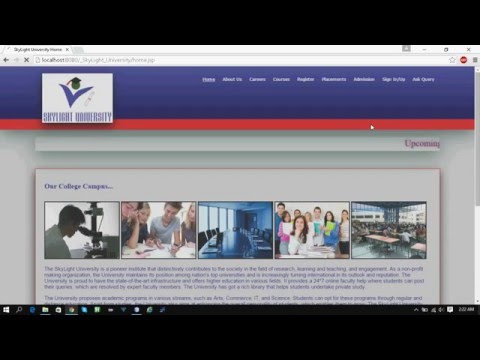SkyLight University Web Application