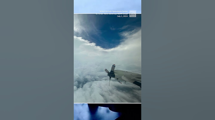 Hurricane Hunters Fly Directly Into Beryl