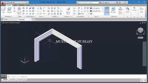 AutoCAD Presspull and extrude on path.