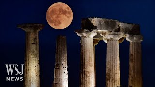 Watch: Rare Blue Supermoon Appears in Wednesday Night Sky | WSJ News