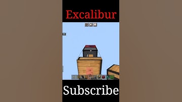 Excalibur | Minecraft mini build hacks | minecraft building ideas #shorts #short