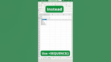 Use SEQUENCE To Count In 5 #excelshorts #exceltip #exceltutorial #shorts #education