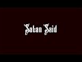Satan Said