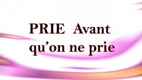 Prie avant qu