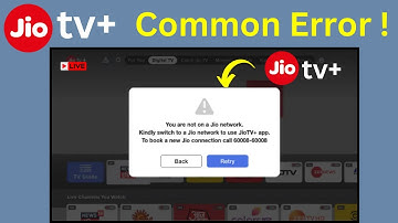 Fix Jio TV Plus Error: 