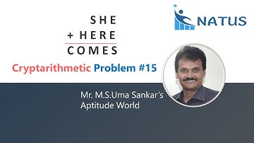 Cryptarithmetic Addition | Problem #15 | SHE+HERE=COMES