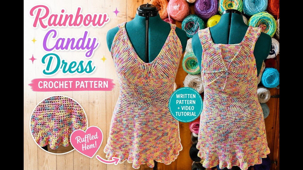 how to crochet a summer dress Crochet skater dress