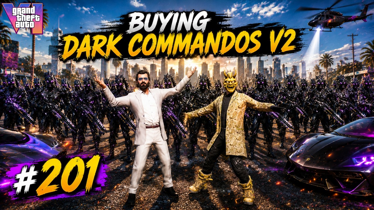 MICHAEL'S NEW POWERFUL DARK COMMANDOS V2 IN LOS SANOTS | GTA V GAMEPLAY #201