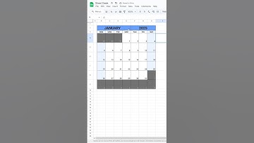 How to make an Automatic Calendar in Google Sheets! 🤩 #googlesheets #spreadsheets #excel