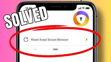 How to reset default browser settings on Avast