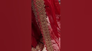 New Design Party Wear Saree Red Colour shorts