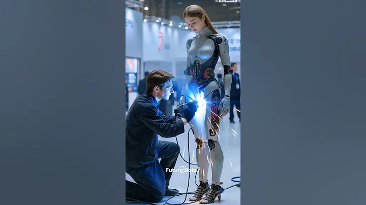 Guy Tries the Latest Robot Girlfriend in Expo #robot #aiart #humanoid #shorts #expo2025