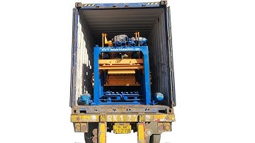 QT4 25 automatic vibration block making machine loading container to Moresby, Papua New Guinea