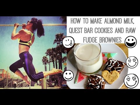 How To Make Almond Milk Quest Cookies And Raw Fudge Brownies-11-08-2015