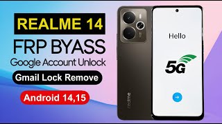 Realme 14 5g Frp Bypass Android 1415  Google Account Unlock Without Pc 2025 Method Realme Frp ✔