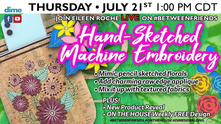 Hand-Sketched Machine Embroidery | Between Friends
