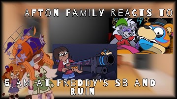 Afton family Reacts To: 5 AM At Freddy