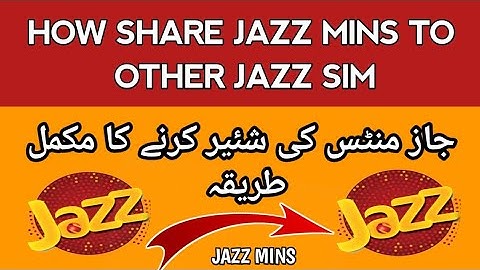 How to Share Jazz Minutes with Another Number | Jazz to Jazz Free Minutes 2025