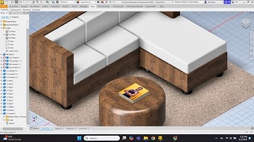 3D Model Design in Autodesk Inventor/ Your Cozy Living Room (CAD Tutorial)