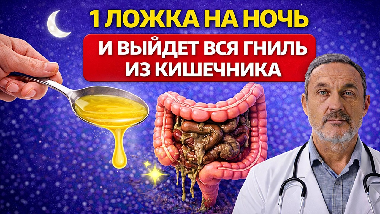 1 ложка перед сном — и кишечник очистится сам: Ошибка, которую делают все после 50