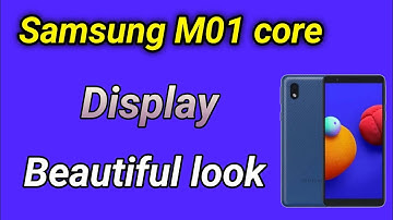 Samsung M01 core Display Beautiful look