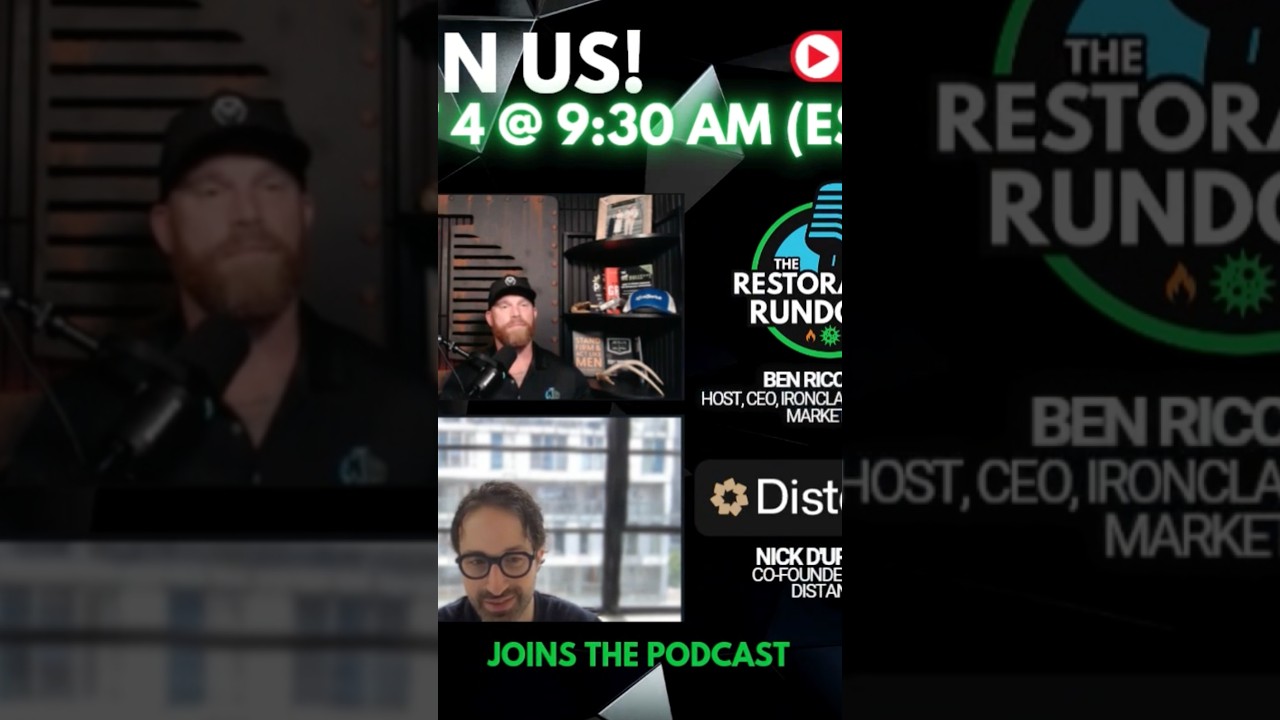 New Episode of the Restoration Rundown tomorrow at 9:30 AM (EST)- Will you be joining us?