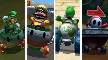 Mario Kart 7 - All Characters Winning Animations (New Nintendo 3DS XL Capture Card)