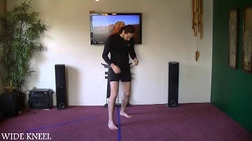 Learn Kenpo One Only basics 2 stances wide kneel