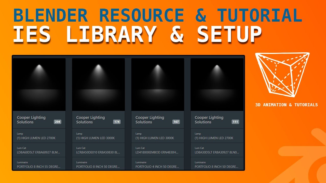 Halvkreds At blokere Perfervid Blender Resource & Tutorial: ies library and setting up an ies light  (cycles) - YouTube