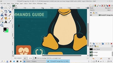 GIMP: Edit AI-Generated Image Using Brush and Smudge Tool