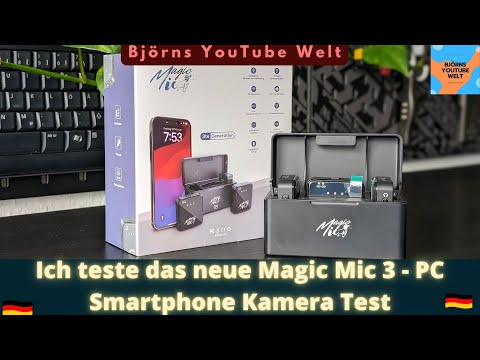 Ich teste das neue Magic Mic 3 - PC Smartphone Kamera Test - Das Mikrofon für Alles? Lavalier Mikro