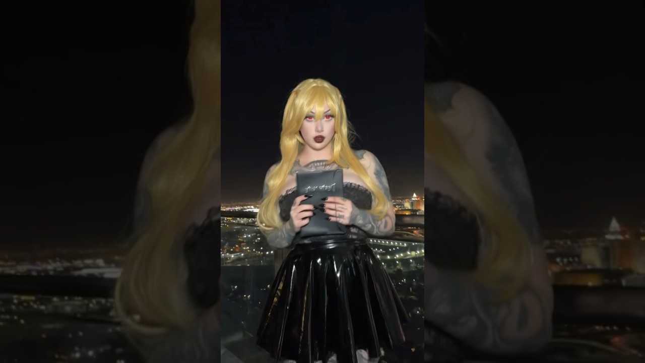 🥀MISA AMANE⛓️ #misaamane #cosplay #deathnote #halloweenwithshorts