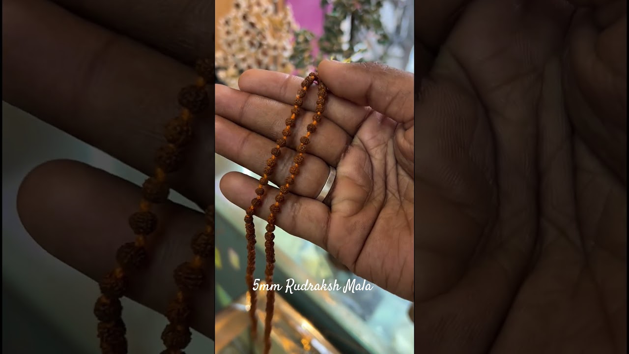 रुद्राक्ष माला original rudraksha mala 5mm