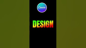 How to create Gradient Shadow Text animation in Canva l Canva tutorial l easy canva