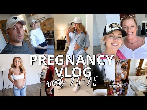 Pregnancy Vlog Wk 24-25 | Nesting, Bump updates, Doctors Appt & My Mom is In Town