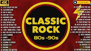 Best Classic Rock Songs 70S 80S 90S - Queen Guns N Roses Acdc Metallica U2 Pink Floyd Bon Jovi