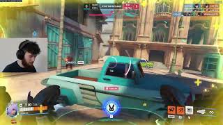 Dafran DVA COMPETITIVE Gameplay! [ OVERWATCH VOD Replays ]