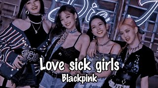 |•Lirik lagu Blackpink lovesick Girls story wa•|