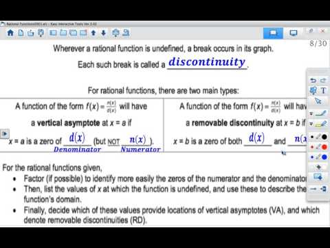 Vertical Asymptotes, Removable