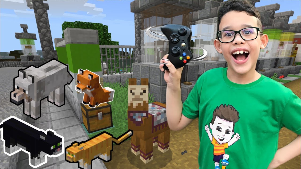 VIREI VÁRIOS ANIMAIS NO MEU NOVO MUNDO MINECRAFT