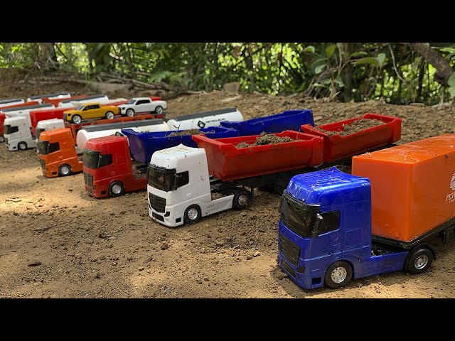 carretas bitrem, caminhão caçamba, truck b-train, dump truck, Construction  Vehicles 