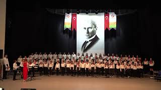 Huriyet Bayramı Korosu. Bornova Marşı. Söz-Müzik Ege.