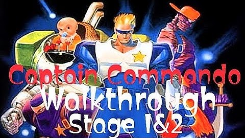 CAPTAIN COMMANDO CLASSIC ARCADE GAMEPLAY - STAGE 1-2! Full HD 1080p - Retro Gaming - Playthrough