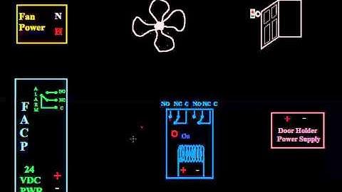 5 - Fan Shutdown and Door Release off One Panel Relay - Introduction to Fire Alarms