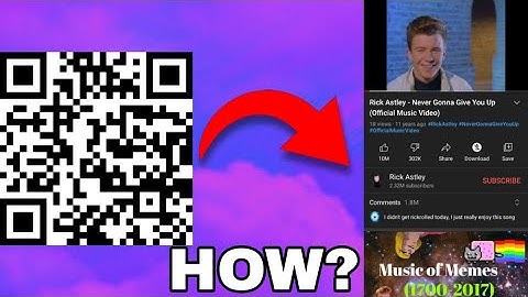 How to make a Rick Roll QR Code!